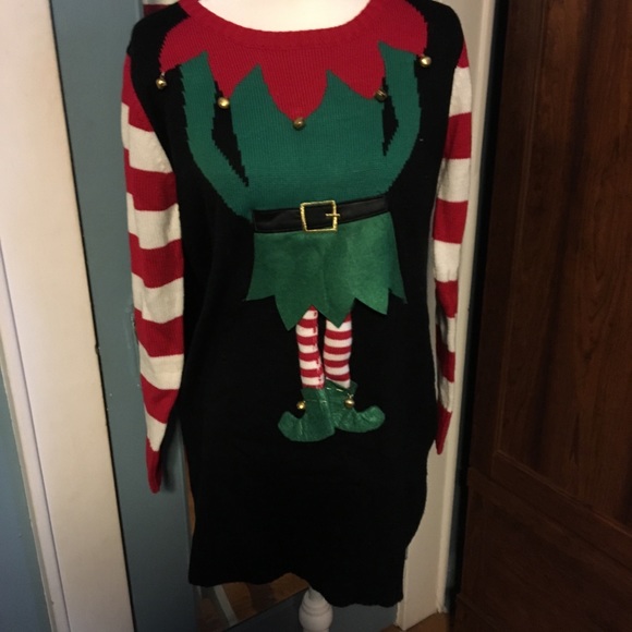 macy's christmas sweater dress